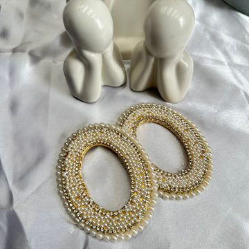 Oval Designer pearl ring D