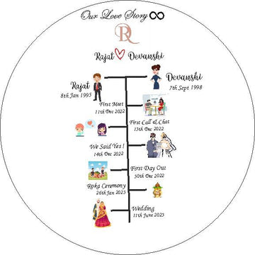 Love story customise sticker