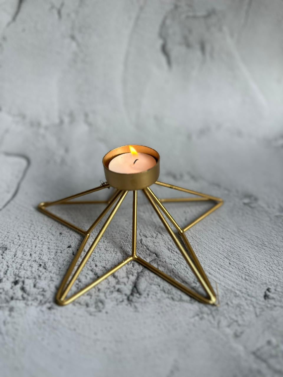 Star Diwali tea light holder