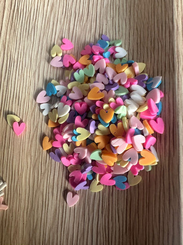 Heart Shaker and glitter