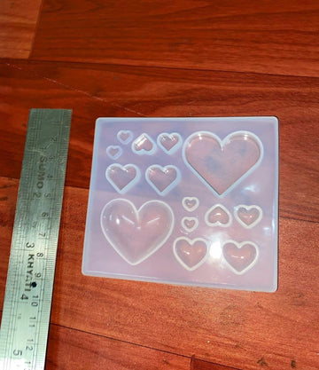 14 in 1 heart mould