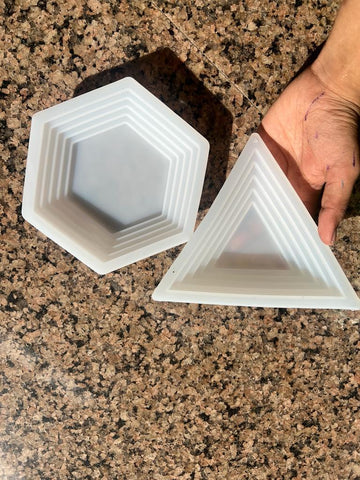 Hexagon layered bowl mould