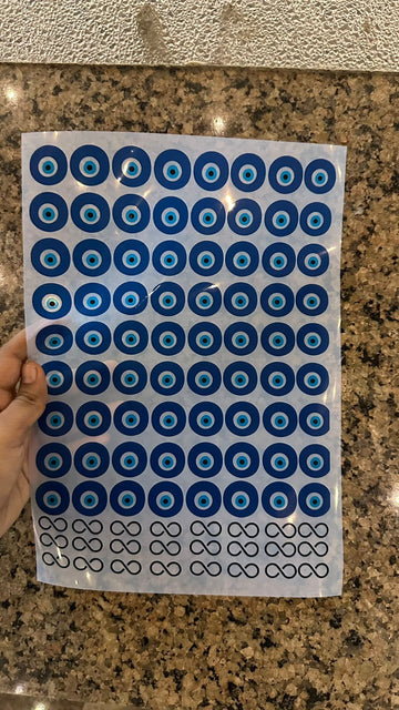 Evil eye insert sheet