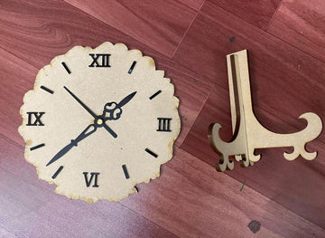 Table clock set with stand