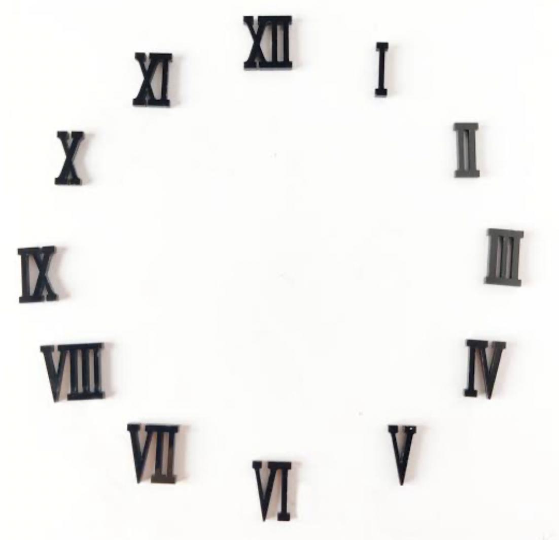 Roman Number Silver Roman number silver