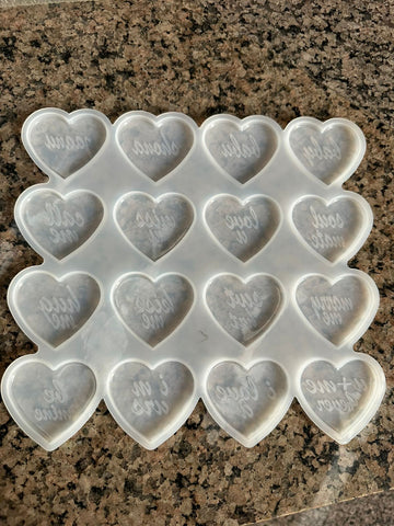 16 in 1 Heart mould