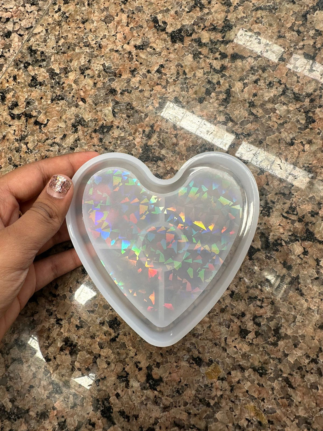 Holographic heart mould