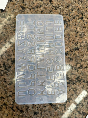 Double mini alphabet mould