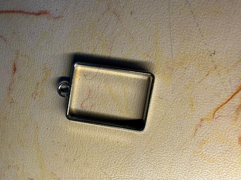 Rectangular Bezel Small rectangle silver bezel