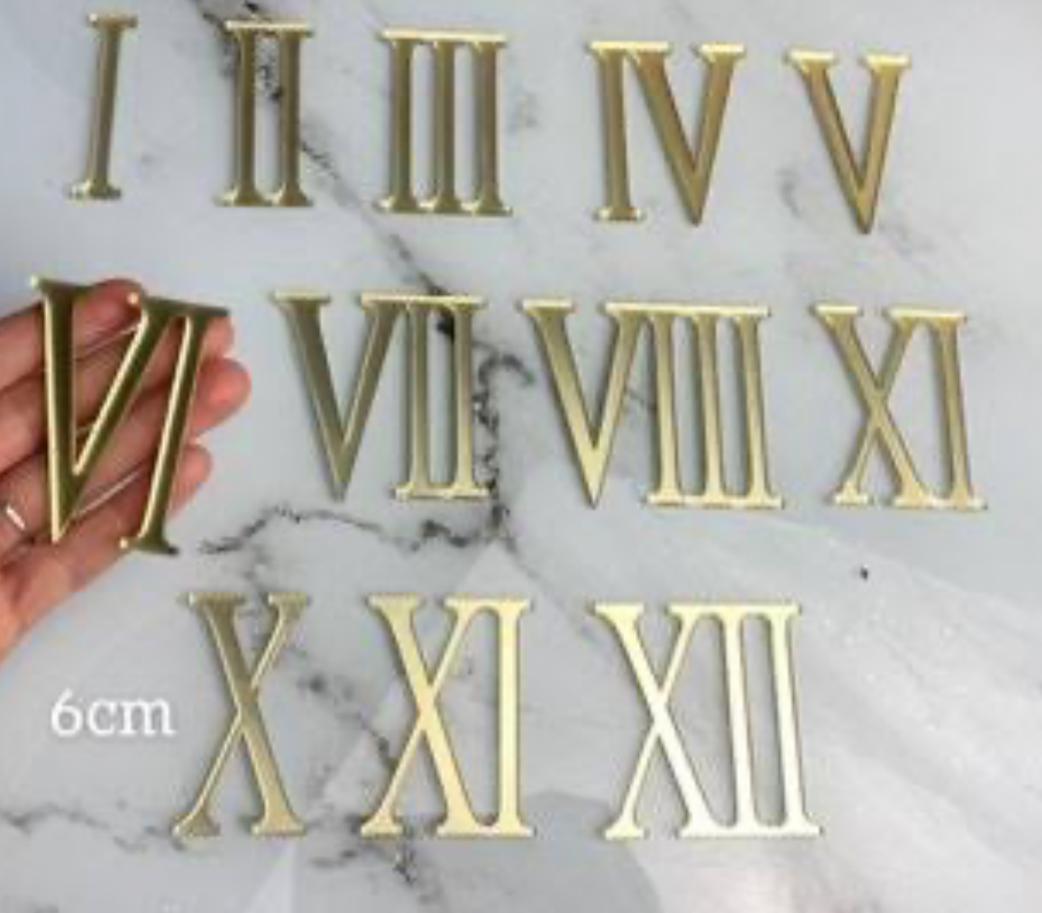 2 inch Roman number set