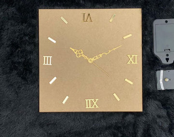 16 inch Square Clock Set