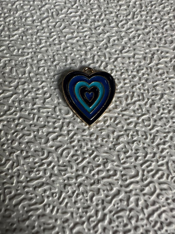 Blue heart charm