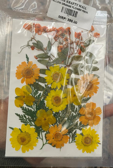 Yellow orange flower pack