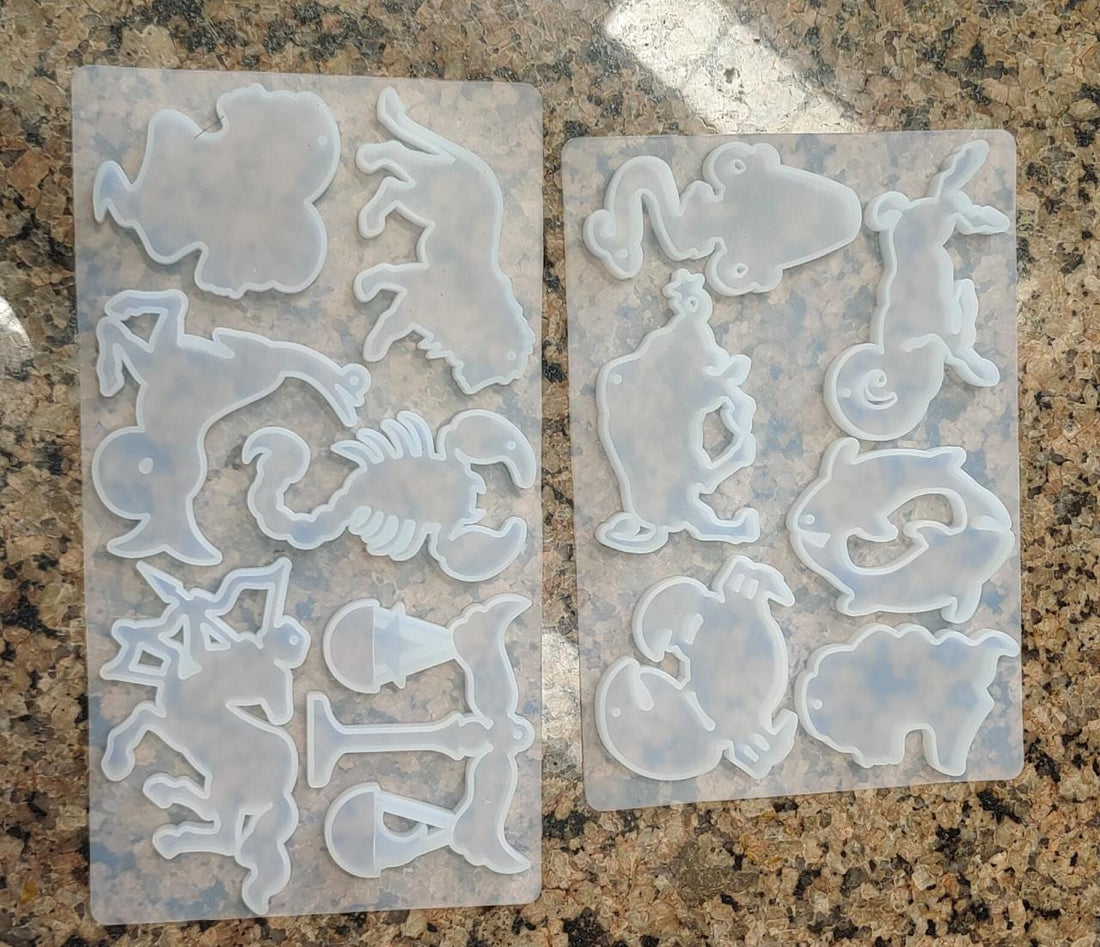 2 in 1 Zodiac sign mould