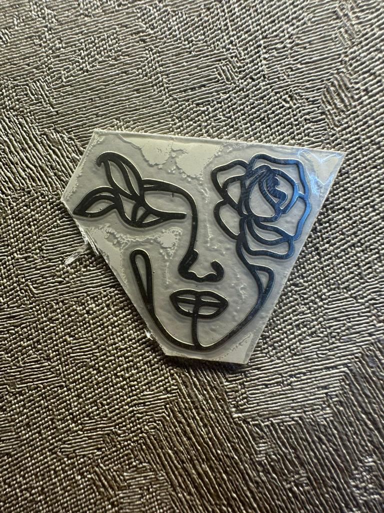 Lady Writing Sticker Lady sticker 1