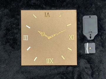 12 inch Square Clock Set