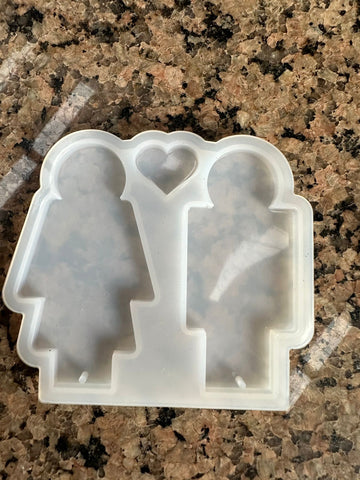 Couple keychain mould