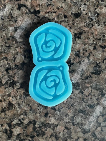 Rose earring mould