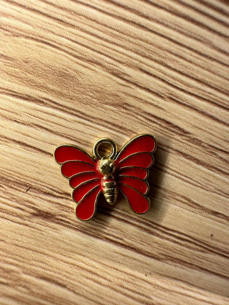 Red butterfly charms