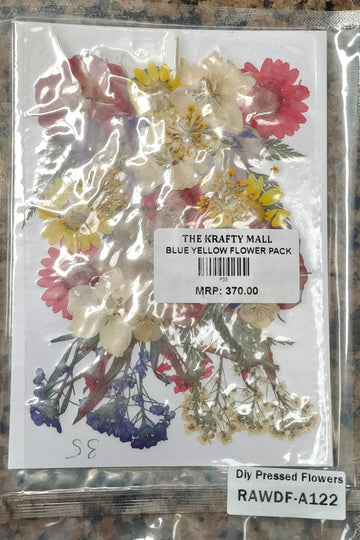 Blue  yellow flower pack