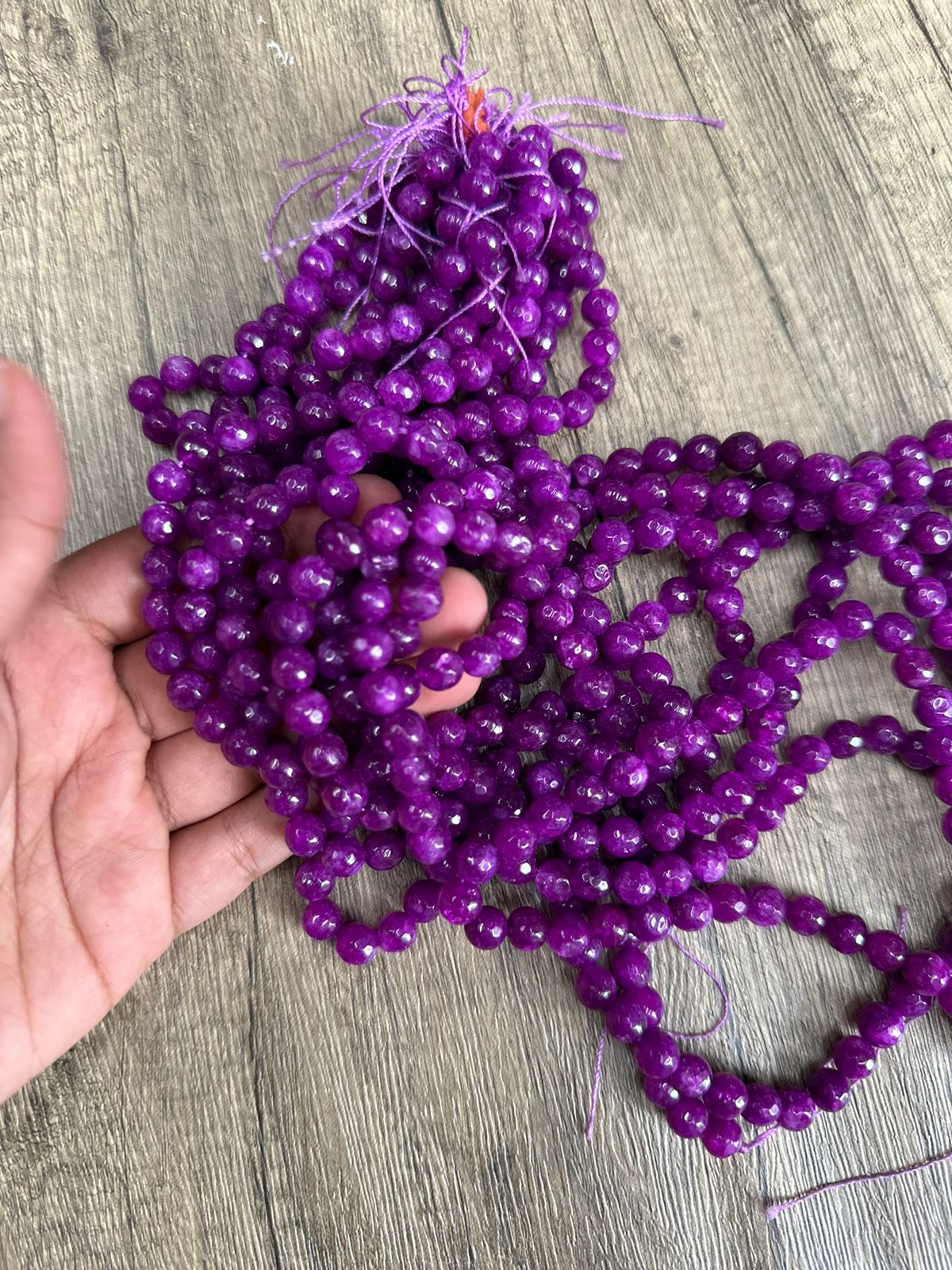 Onyx beads amethyst