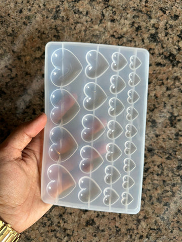 25 in 1 heart mould