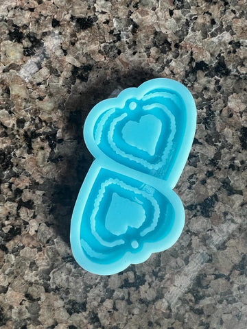 Heart earring mould