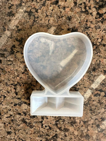 Heart frame mould with stand small