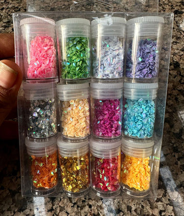 Glitter shaker combo beads