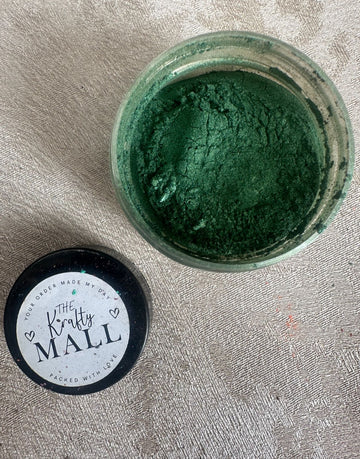 Moss green pearl pigment