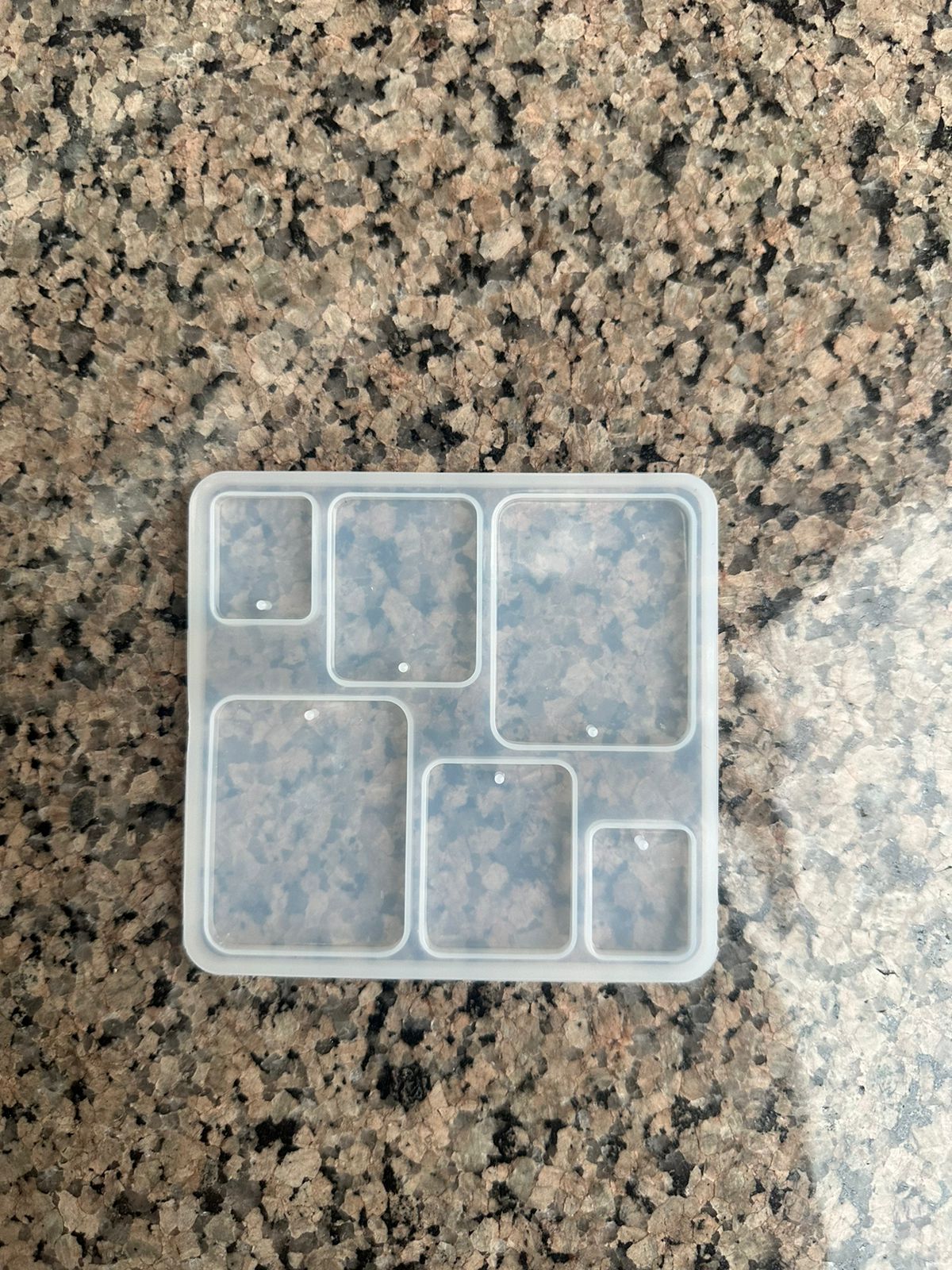 6 in 1 square jewellery & keychain mould