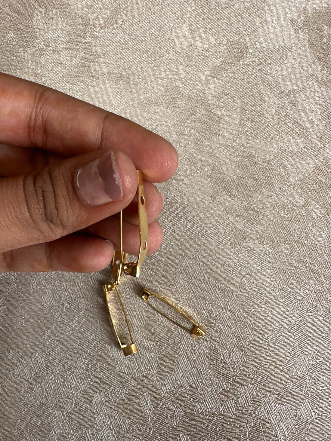 બ્રોચ પિન ગોલ્ડન સેટ 5