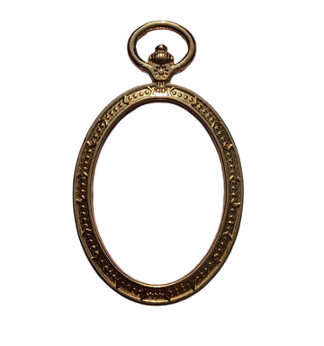 અંડાકાર વિન્ટેજ ફ્રેમ ફરસી