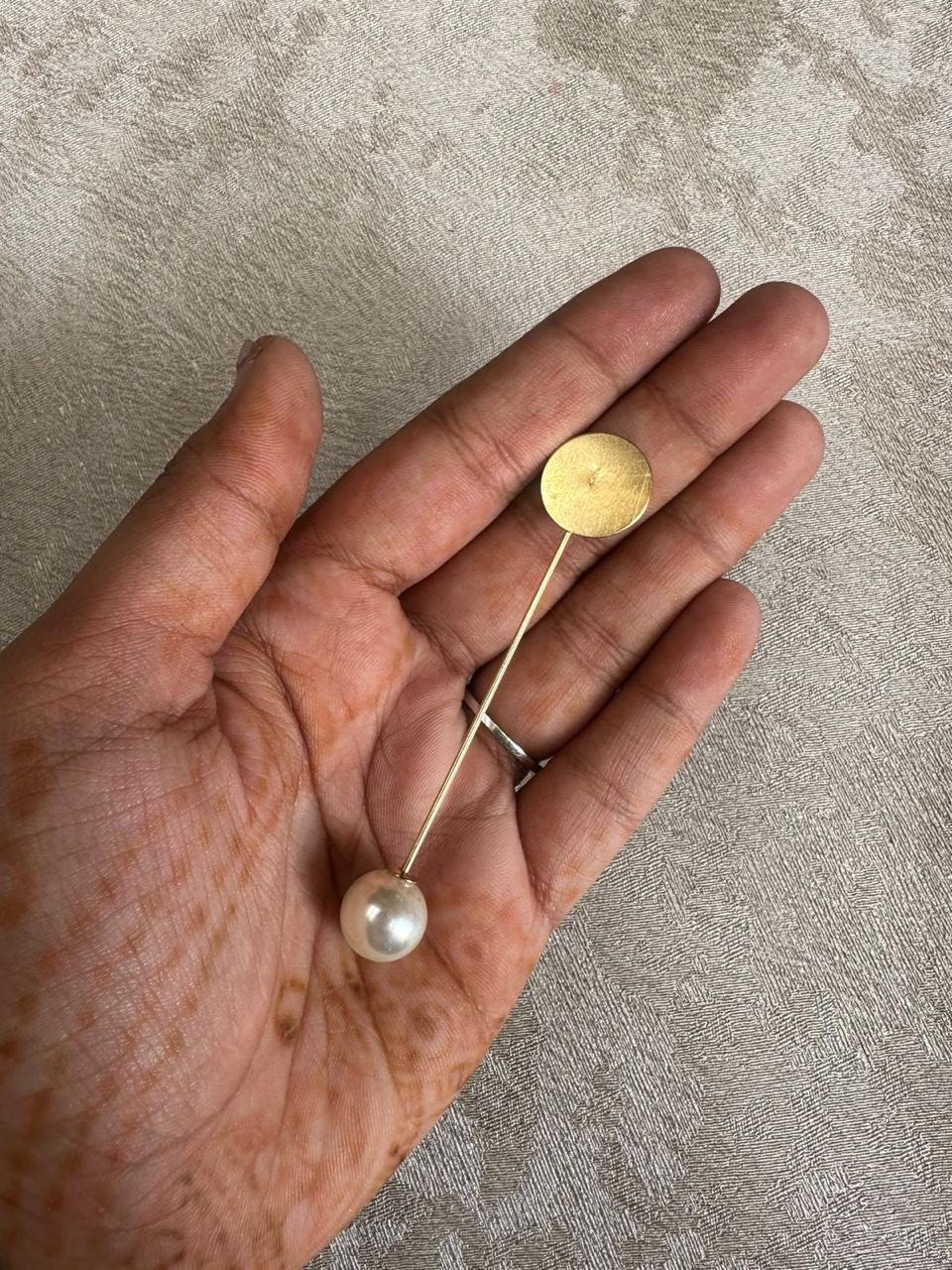 પર્લ બ્રોચ પિન