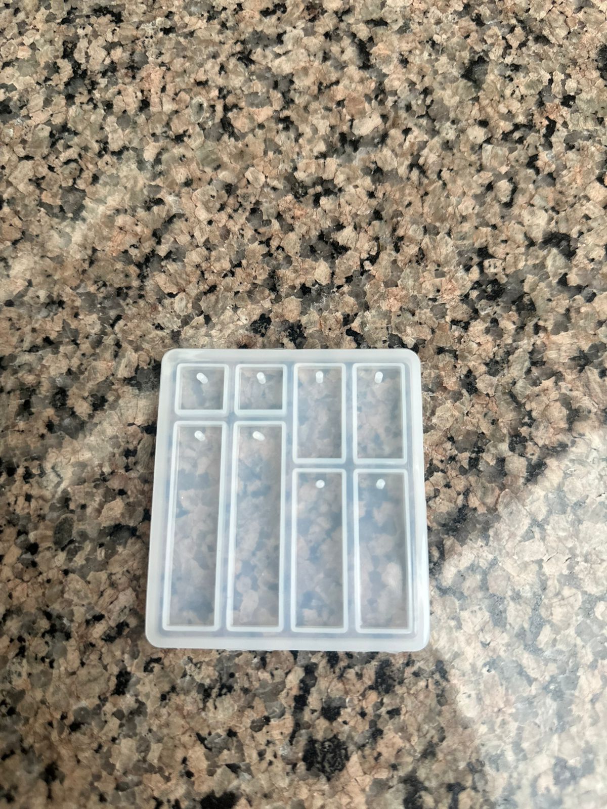 6 in 1 long rectangle jewellery & keychain mould