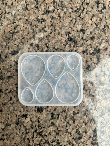 6 in 1 drop jewellery & keychain mould